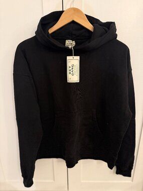 NWT Hey Gang black hoodie
